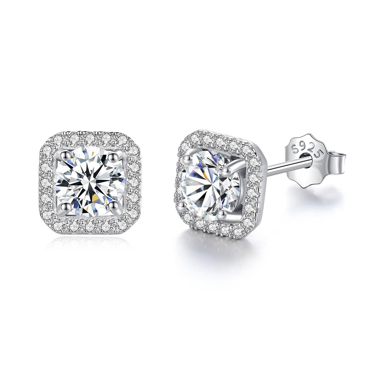 ZYRA® Vera Earrings in S925 Sterling Silver with Moissanite - (Buy 1 Get 1 Free 0.1-carat Moissanite Kairi Earrings)