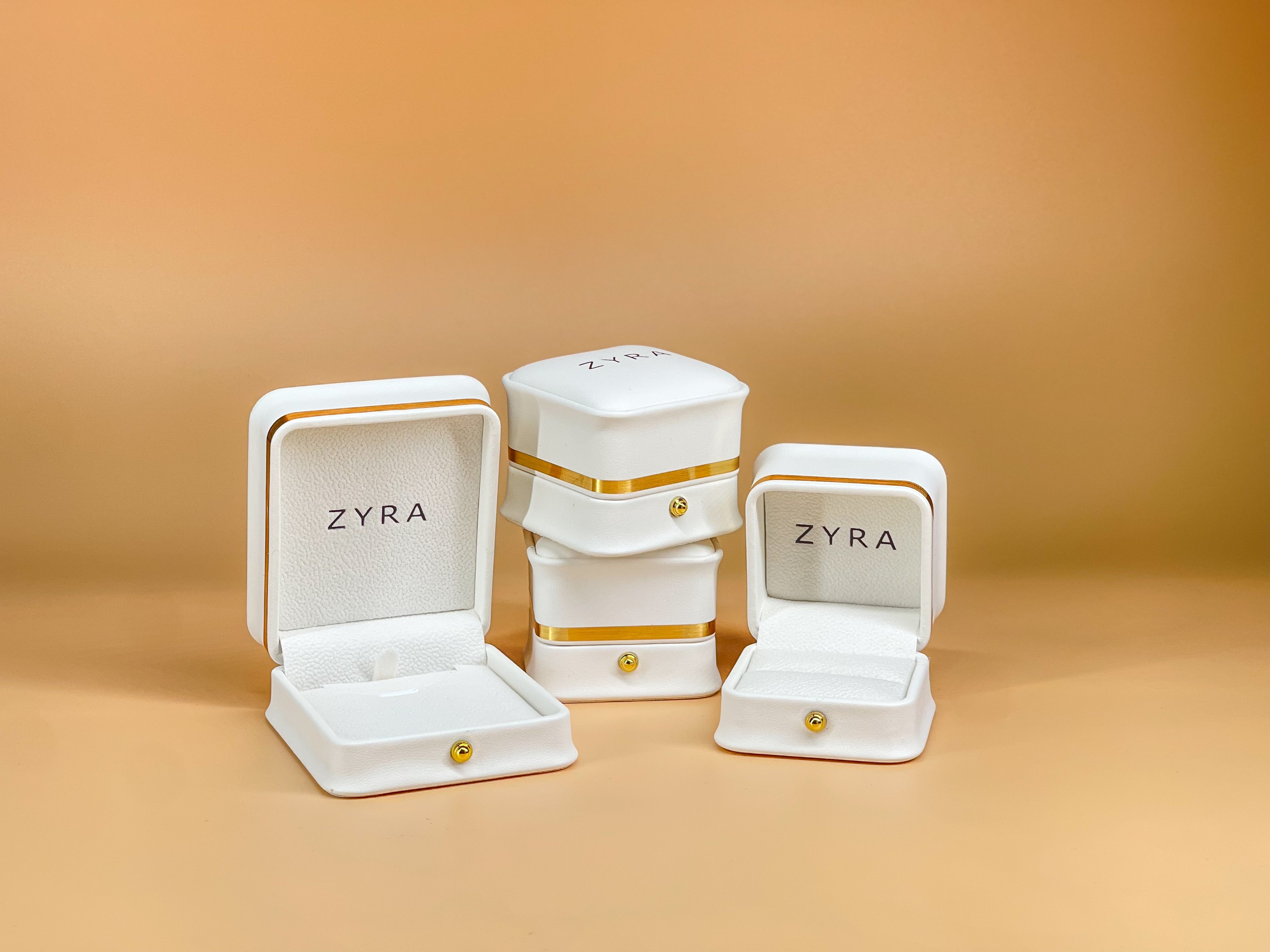 ZYRA® Cordelia Engagement Ring in S925 Sterling Silver with 0.5 carat Moissanite - (Buy 1 Get 1 Free 0.1-carat Moissanite Kairi Earrings)